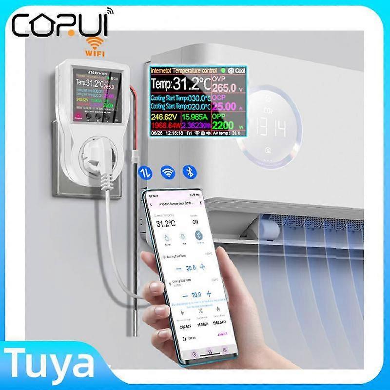 CORUI Tuya WIFI Digital Thermostat Socket Incubator Temperature Controller