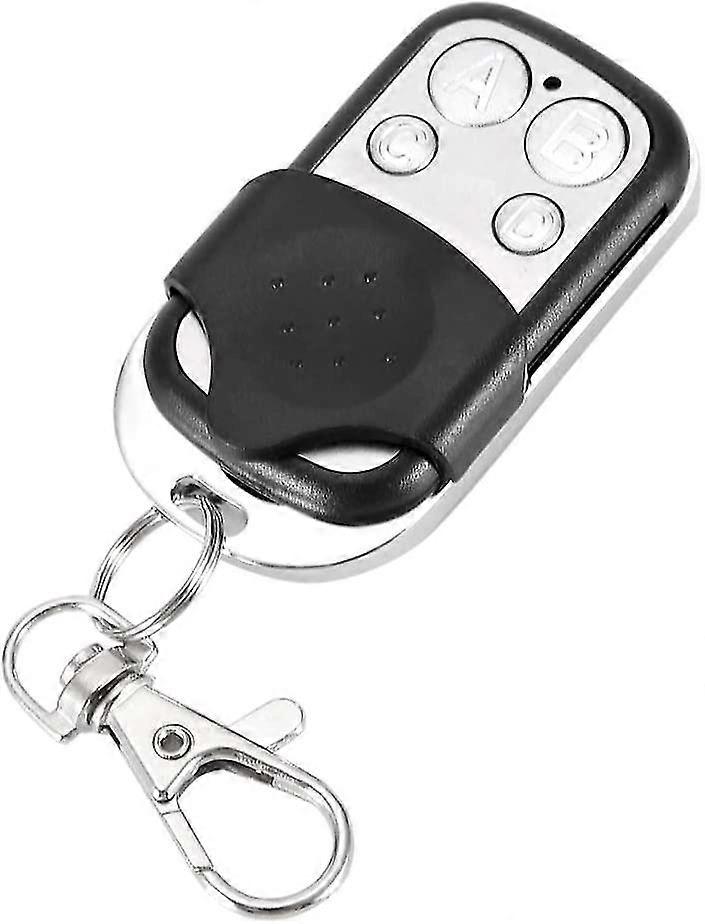 4pcs Electric Wireless Cloning Remote Control Fob Universal Alarm System Door Garage Door Opener 4 Channels 4 Button Keychain Anti-theft