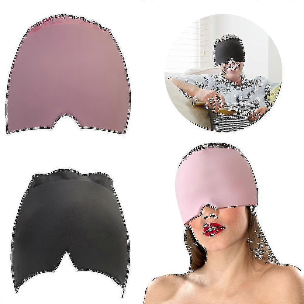 Headache And Migraine Relief Cap, Headache Ice Mask ,sleep Mask Relief Ice Hat Pink