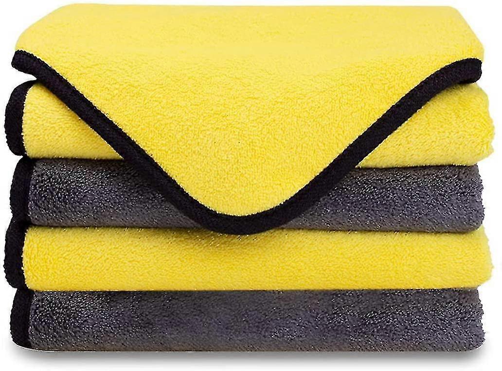 Premium Microfiber Polishing Cloths, Ultra Absorbent Wipes For Car Cleaning