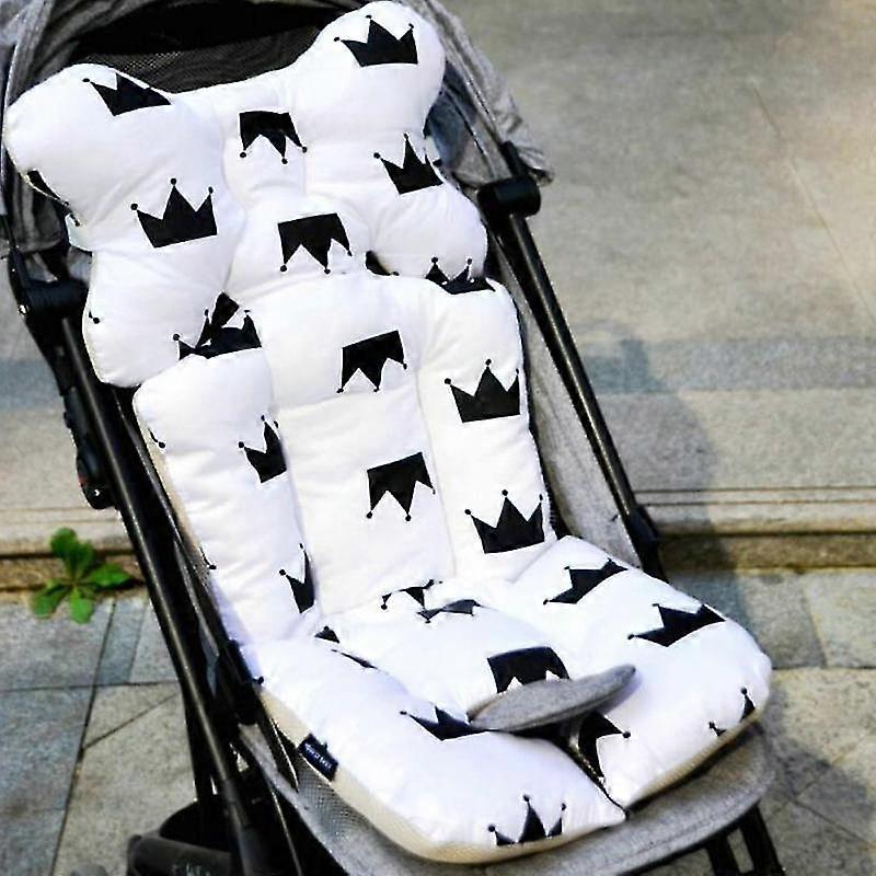 Printed Baby Stroller Pad Seat Warm Cushion Pad Mattresses Pillow Cover Child Carriage Cart Thicken Pad Trolley Chair Cushion