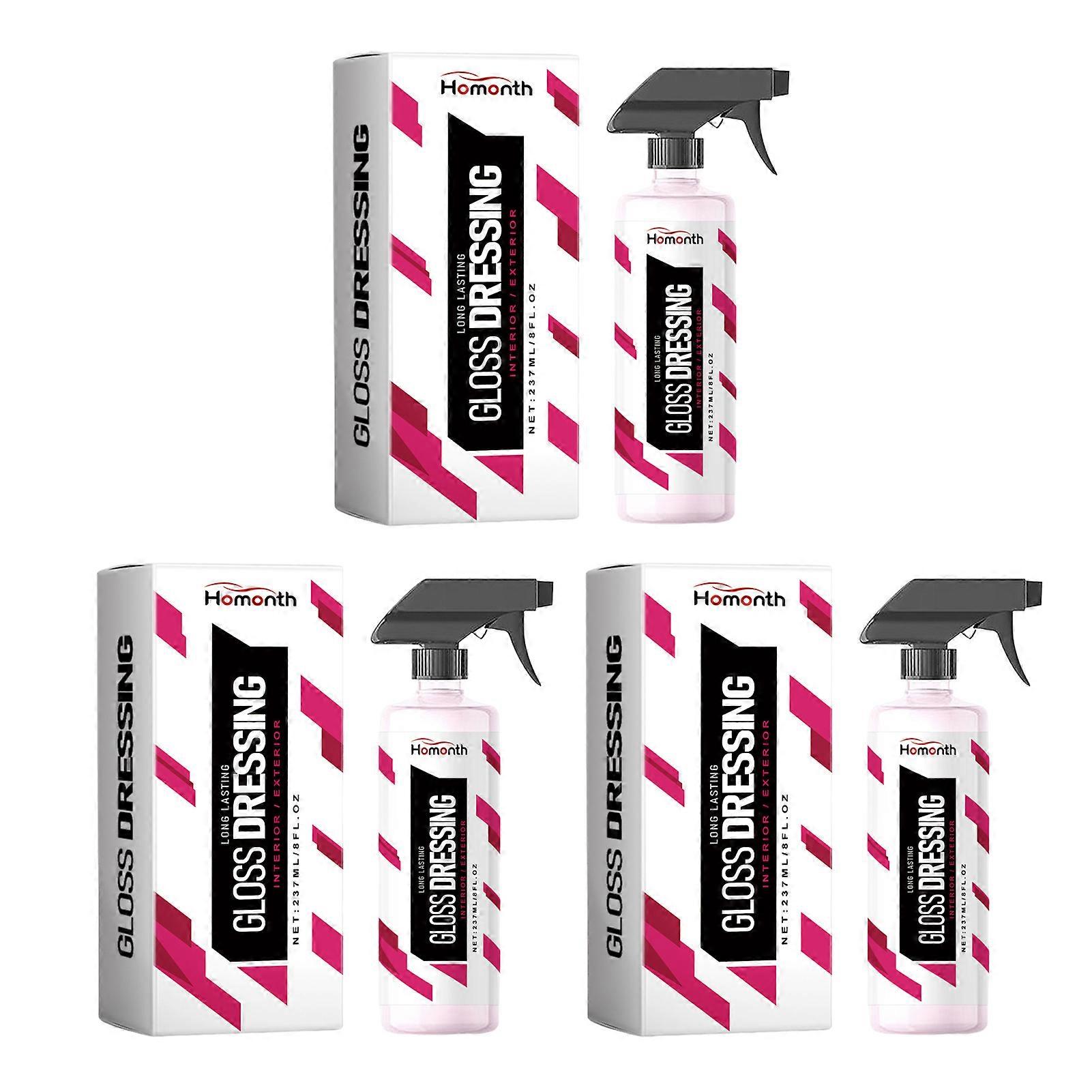 Gloss Dressing Spray for Car Tire/Plastic Trim All Purpose Scratch Repair Polishing Agents for SUVs