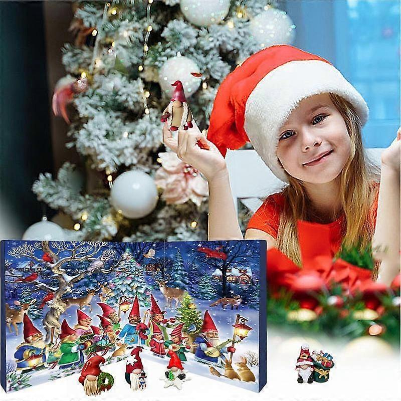 GaiBoSi24 Days Christmas Gnome Holidays Advent Calendar with Gnomes Dolls Plush Toy Xmas Countdown Calendar 2024 Christmas Decorations