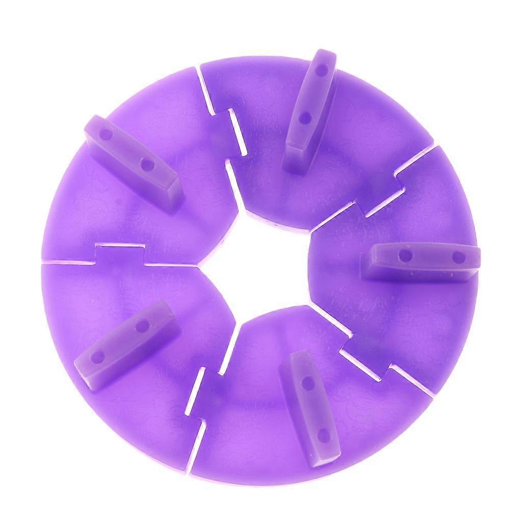 Nail Art Manicure Display Training Practice Purple Assembled Fixed Stand Rack