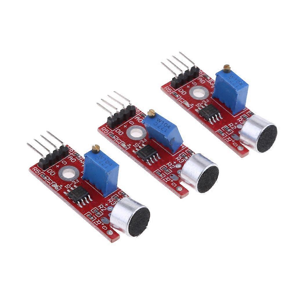 3Pcs High Sensitivity Sound Microphone Sensor Detection Module For