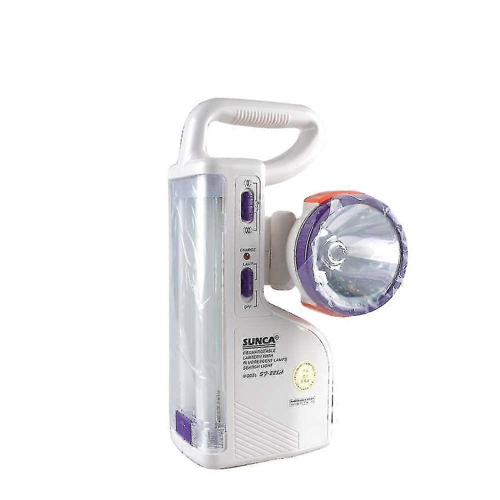 Bright Rechargeable Dual Fluorescent Light Home 8w Led Emergency Light For Corridor, Office, Dormitory
