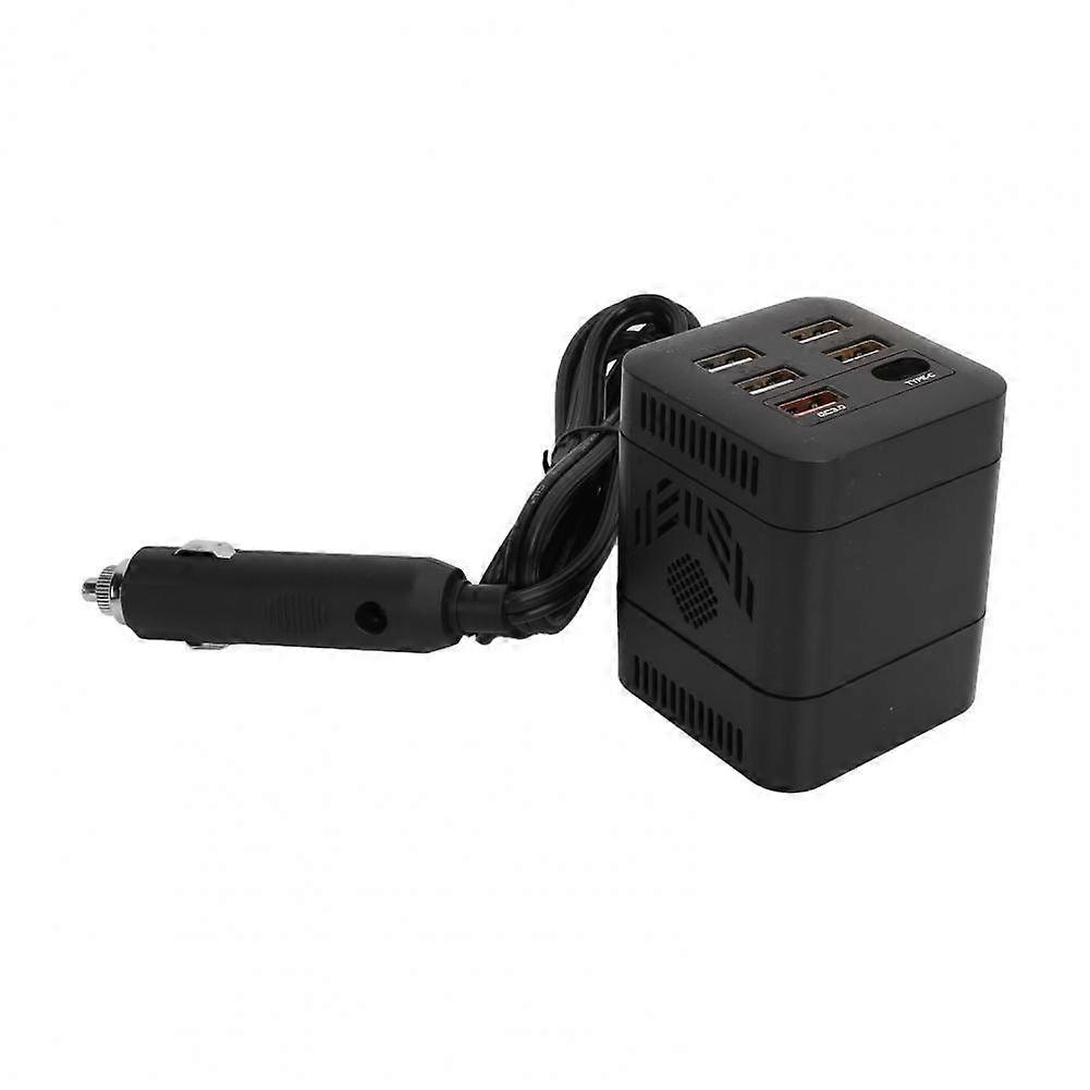 Car Converter High Power QCc 3.0/Type-C/USB 12V/24V to 220V Correction Wave Car Converter Power Inverter Car Inverter
