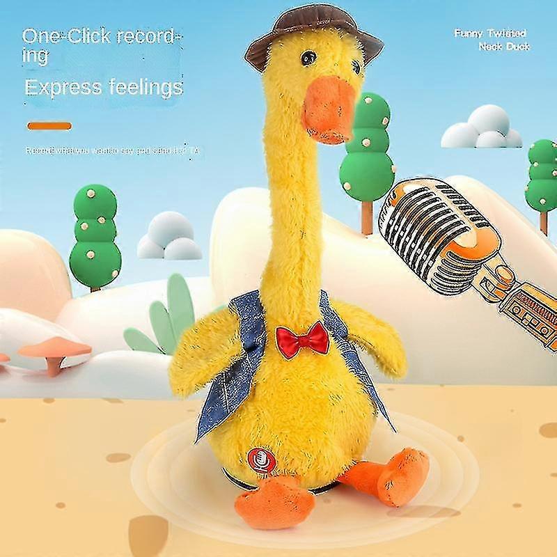 2022 Nye leker, dansende and, talking duck leketøy, gjentar hva du sier duck (oppgradert usb lading)