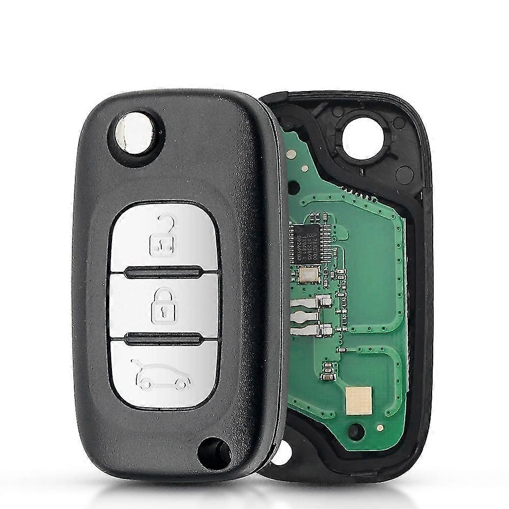 Car Remote Flip Key For Renault Scenic Iii Megane Iii Fluence 2009-2015 Va2 Blade Fob 2/3 Buttons Pcf7961 Chip 433mhz