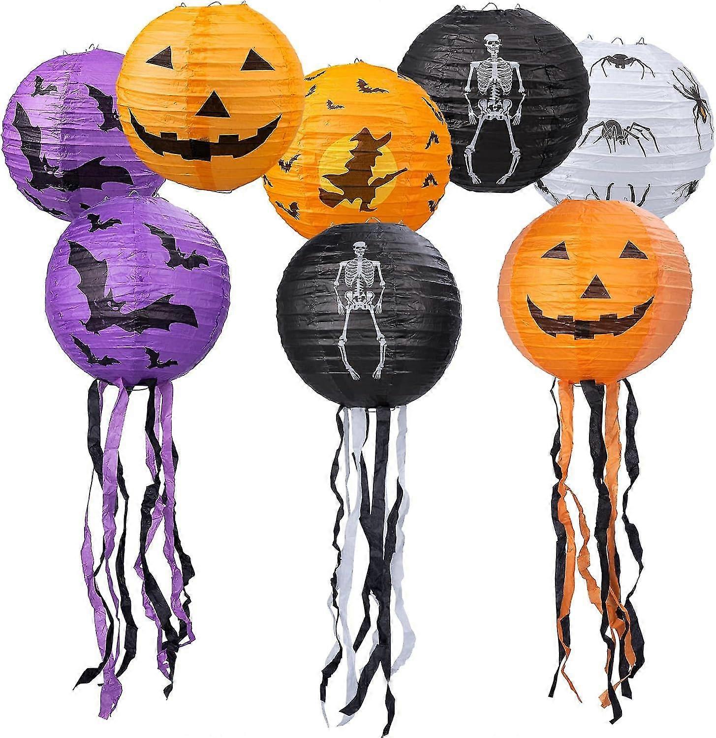 Guoguo Halloween Decorative Paper Lanterns, Hanging Paper Lanterns