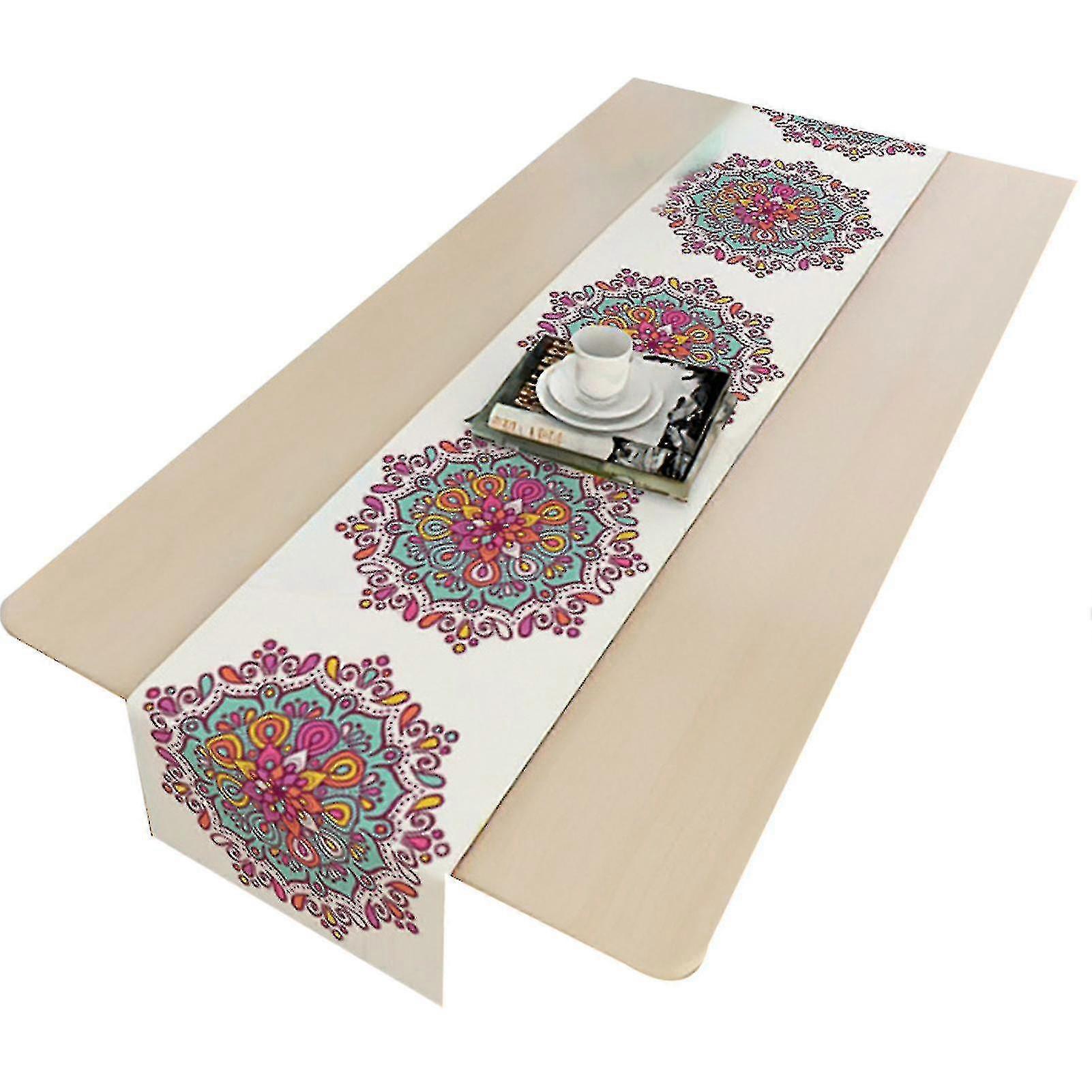 Ramadan Decoration Table Runner With Gold Star And Moon For Ramadan Table Decor