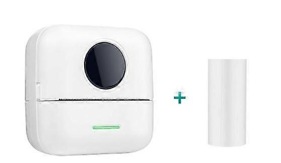 White Portable Thermal Printer Mini Wireless Printing Photo Pocket Thermal Label Printer