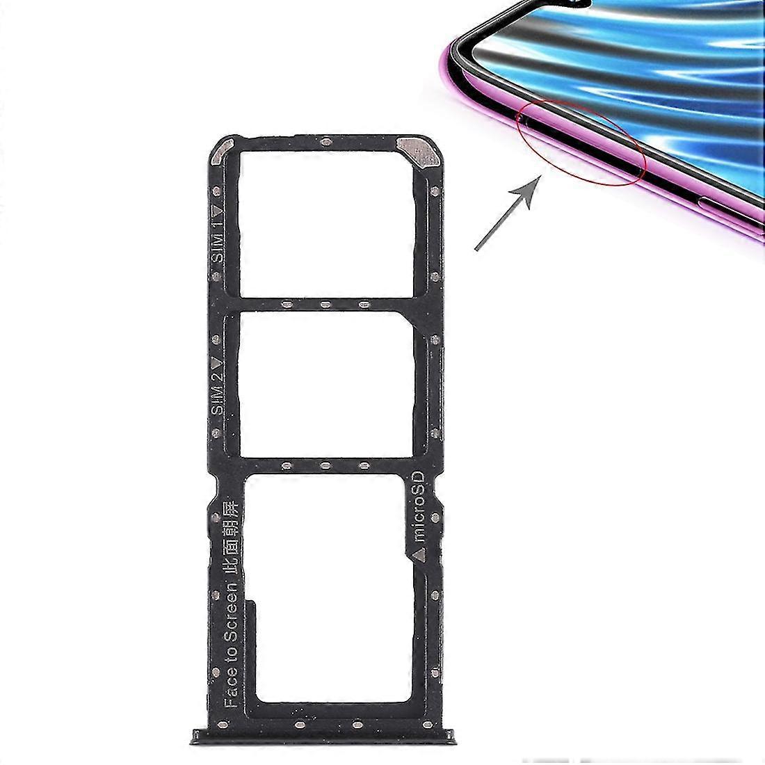 2 x SIM Card Tray + Micro SD Card Tray for OPPO A7x / F9