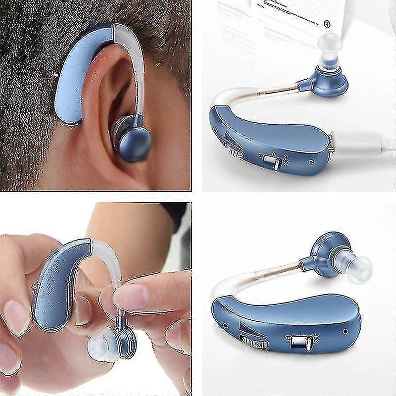 Electric Rechargeable BTE Mini Wireless Hearing Aid for Hearing Impaired