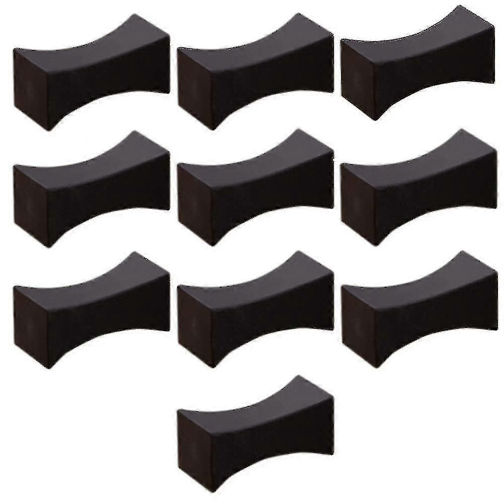 10 Pcs Chopstick Rest Stands Matte Couverts Stand Acier inoxydable Chopstick Holder Noir -z