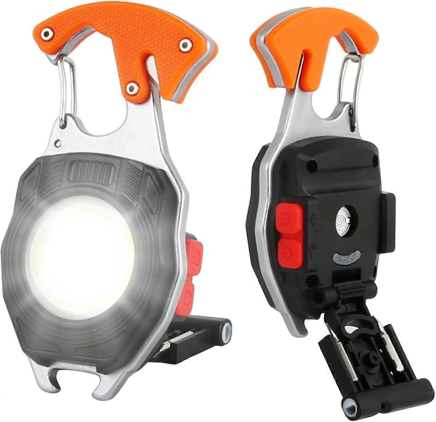 2-Pack Mini LED Flashlight, Portable 800 Lumen Work Light, LED Ignition Flashlight, 7 Modes, Rechargeable and Waterproof