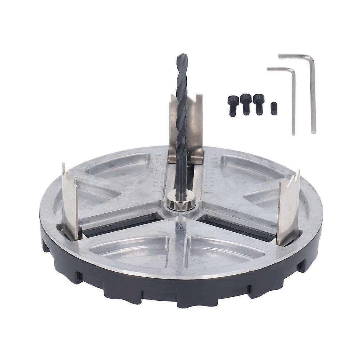 Adjustable Hole Saw Adjustable Punch Saw Tool Drill Hole Circular Size Tool for Wood Plastic Water