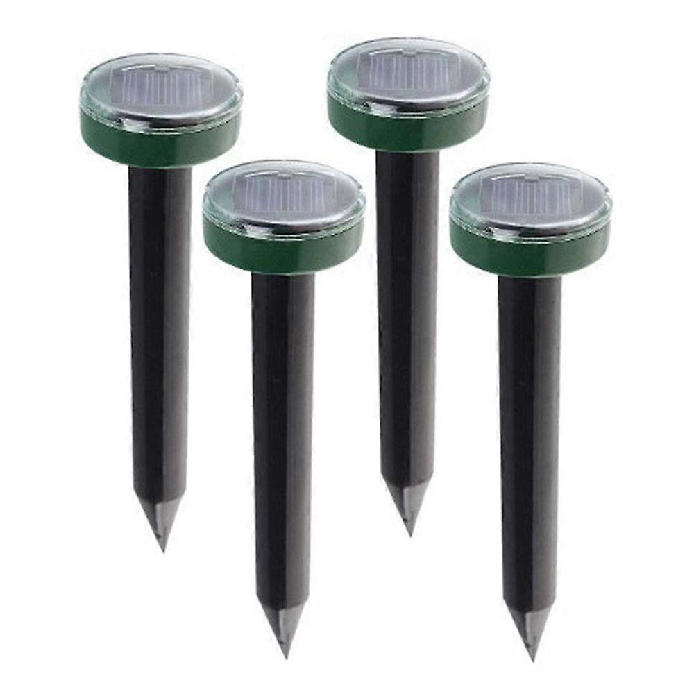 4 Pack Solar Sonic Mole Repellent