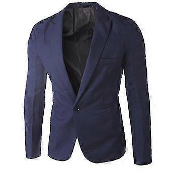 Men Business Formal Blazer Coat Casual Slim Fit Suit Jacket