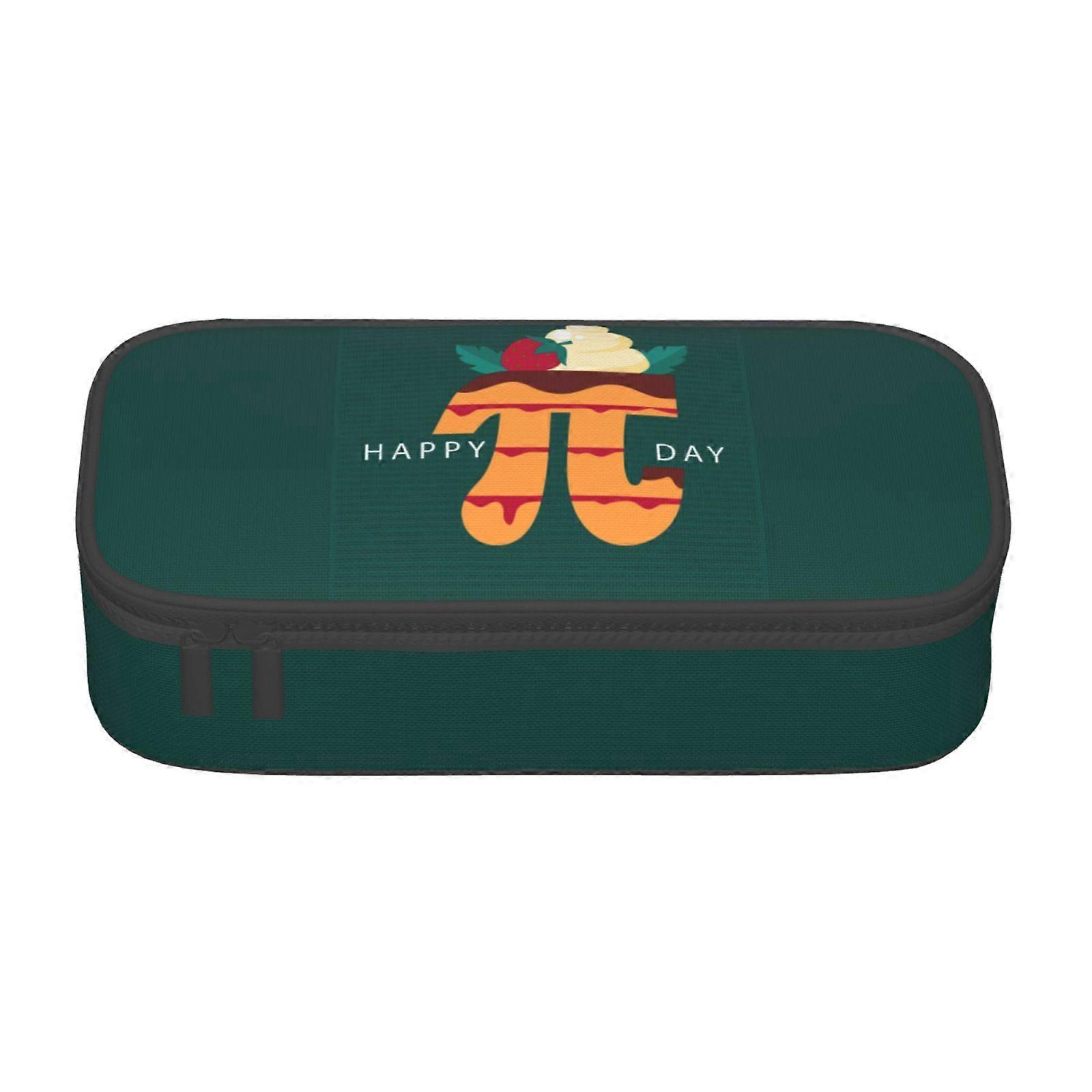 مضحك باي يوم دوامة باي الرياضيات 3.14 مقلمة كبيرة السعة قلم رصاص الحقيبة حقيبة ماكياج اللوازم المكتبية القرطاسية صندوق قلم رصاص مع سحاب 6