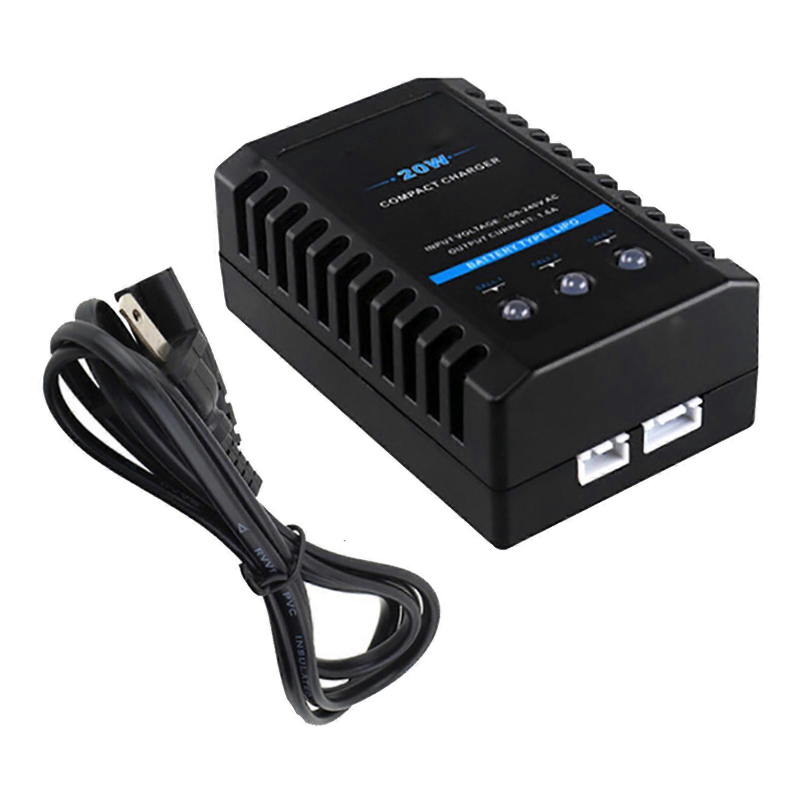 B3 kompaktbalanselader 2S 3S Lipo for 7.4V 11.1V Lithium LiPo-batteri