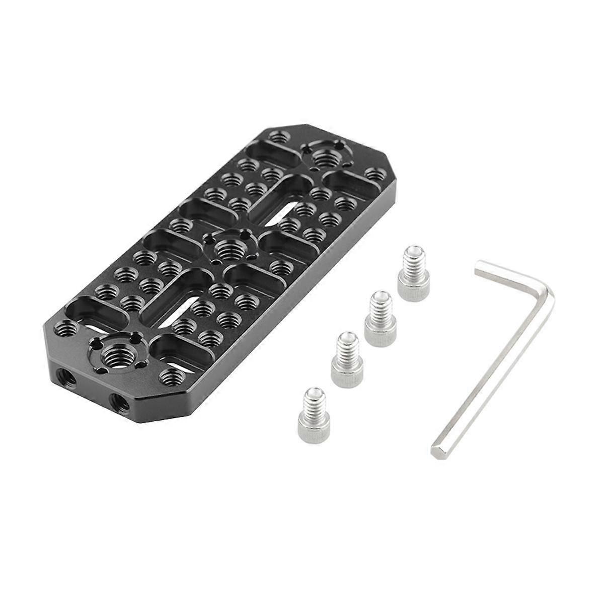 Multipurpose Cheese Plate with 1/4 Inch-20 Threaded Holes and 3/8 Inch-16 Locating Pins for