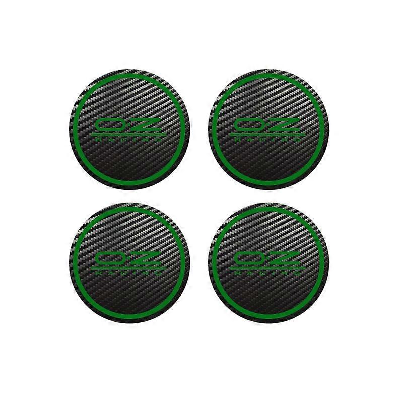 4pcs for OZ Racing Octavia A5 Fabia Superb car styling Badge Logo Carbon Center Caps Alloy Wheel Hub Stickers All Sizes|Car Stickers|