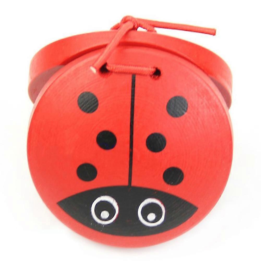 1pc Kid Enfants Dessin Animé Castanet en Bois Jouet Instrument de Percussion Musicale