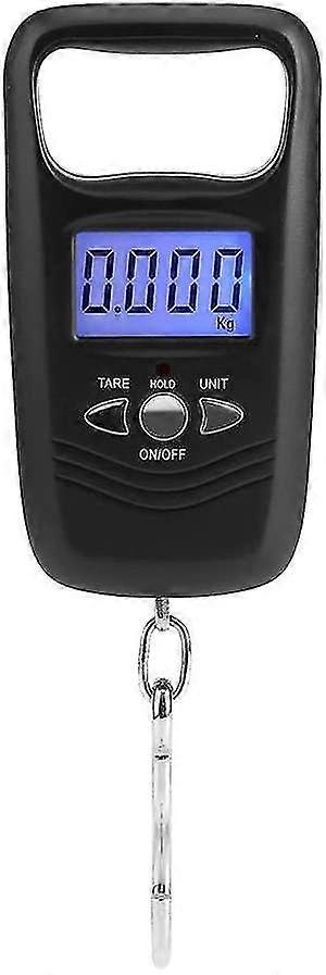 Luggage Scale, 50kg Lcd Digital Hanging Scale Electronic Pocket Hook Scales With Backlight
