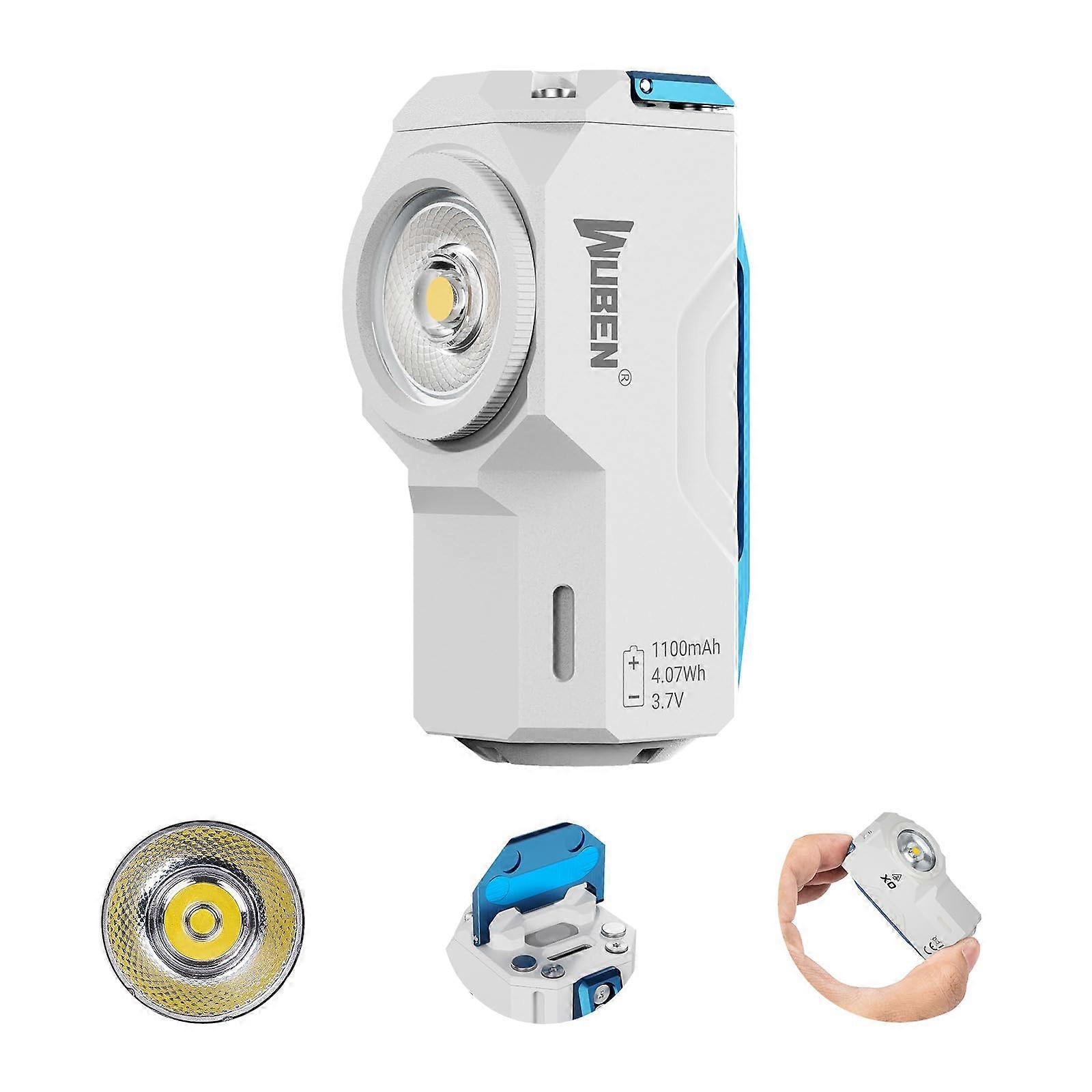 bueno X0 Linterna LED ultra potente Recargable 800 lúmenes Batería de antorcha, mini linterna EDC Maglite tipo C 7 modos, luz de trabajo compacta para Campin