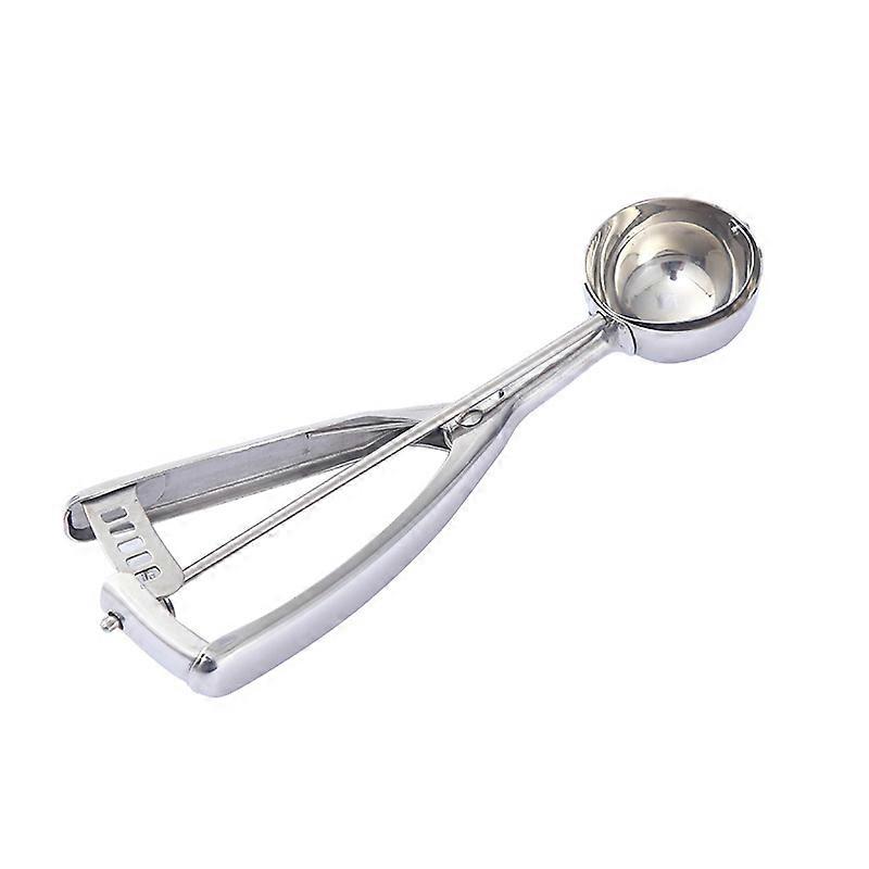 Ice Cream Scoop, 6.3cm Ice Cream Scoop 304 Stainless Steel Ice Cream Scoop with Trigger, Professional Ice Cream Scoopers for Fruit Ice Cream Puree Foo