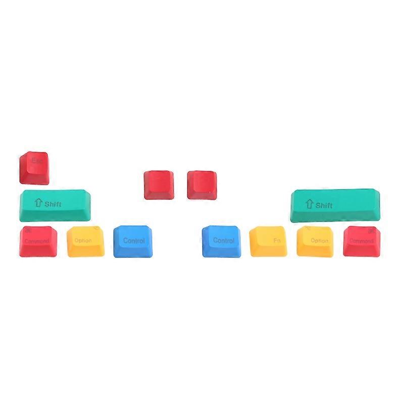 12pcs Replacement Mechanical Keyboard OEM Profile Keycap Set RGBY Color Durable