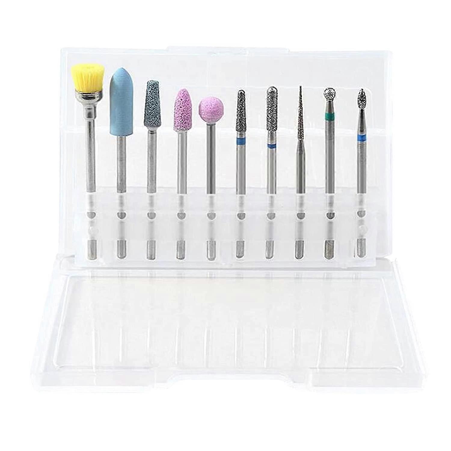 Nail Drill Bit Kit, Electric Nail Polishing Head Sets, Manicure Grinding Head Replacement