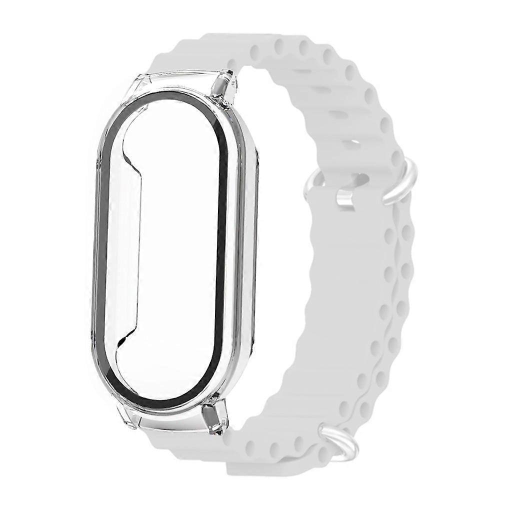 3 in 1 Watch Case Wristband-Bracelet SiliconeSweatproof for Mi-Band 7 Adjustable