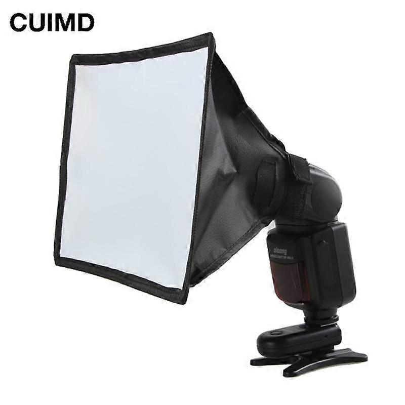 Silver Reflector Flash Diffuser Softbox Professional Mini Photo Diffuser Soft Light Box for Canon Nikon Sony Camera 17cm*15cm