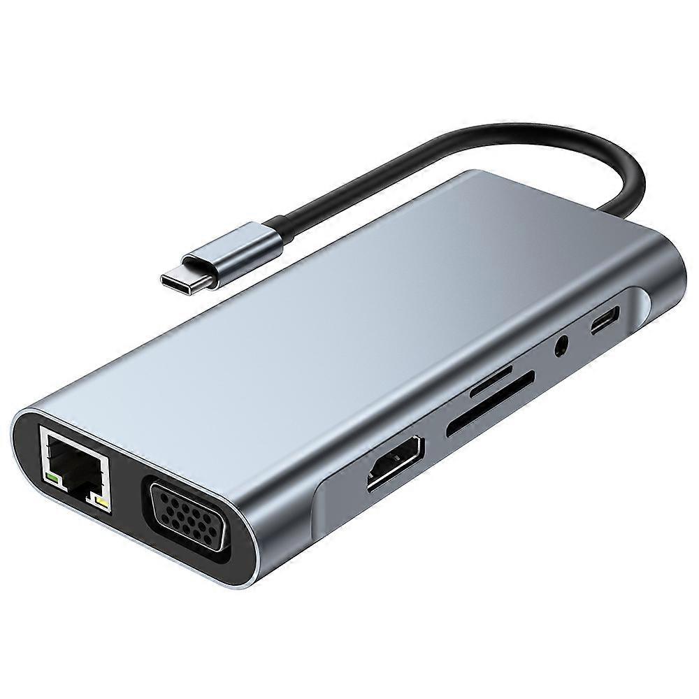 HUB USB C,Adattatore USB C 11 in 1,MacBook Pro/Air compatibile,Dispositivi di tipo C