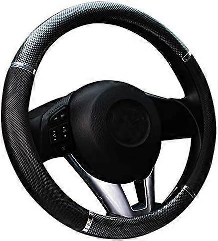 Medium Car Steering Wheel Cover 15 In,Gray