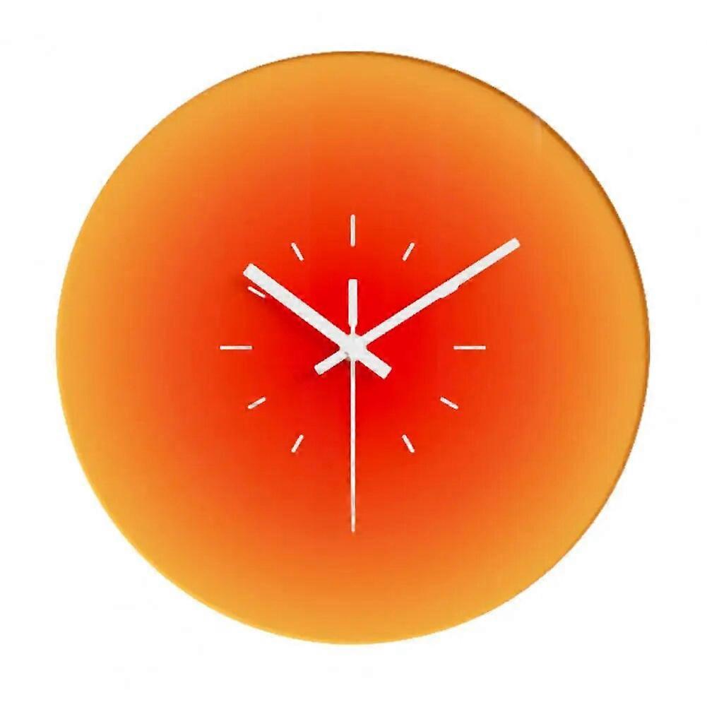 Minimalist Wall Clock Battery Operated Wall Clock Modern Simple 12 Battery-operated Wall Clocks with Tempered Glass Quiet Quartz