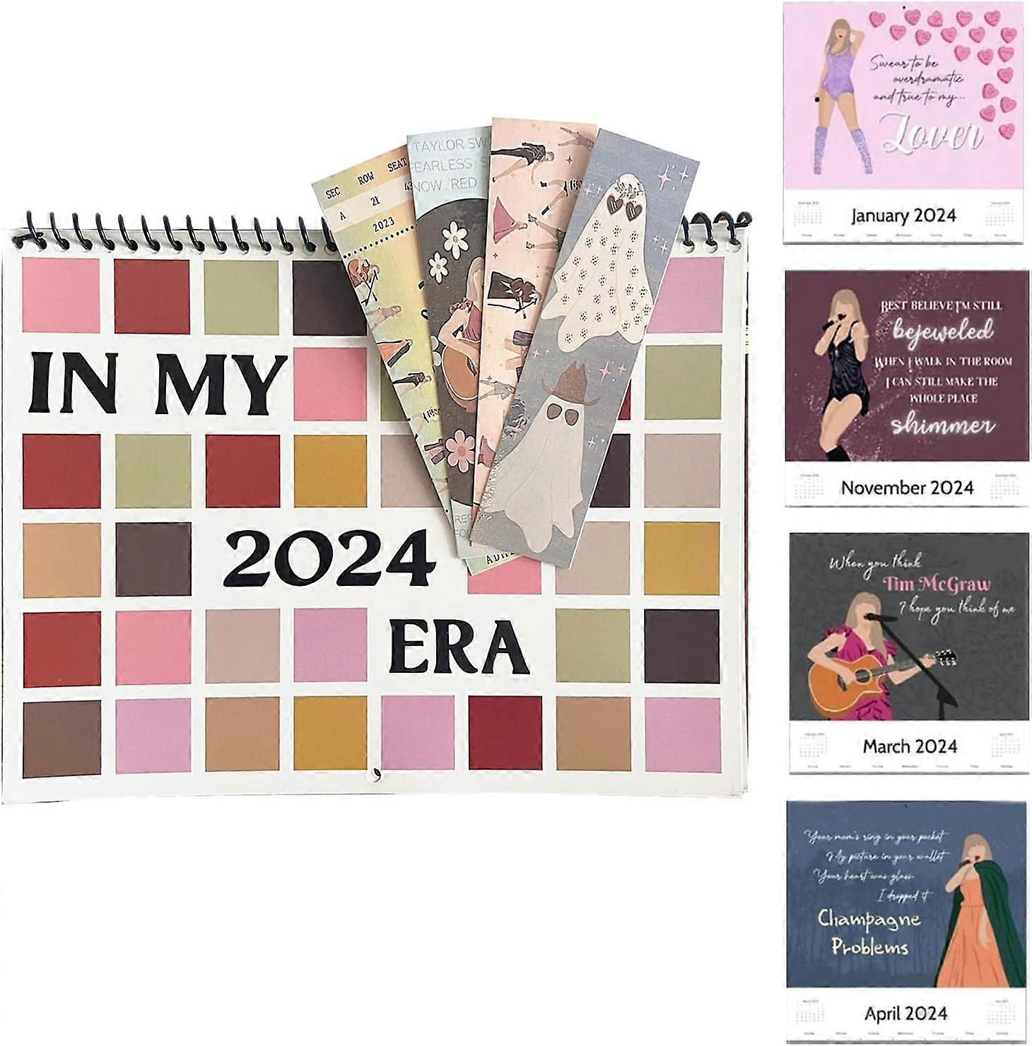 2024 Eras Tour Calendar with Bookmarks