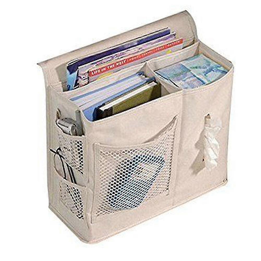 6 Pockets Space Saving Storage Bag Bedside Organizer Hanging Watch