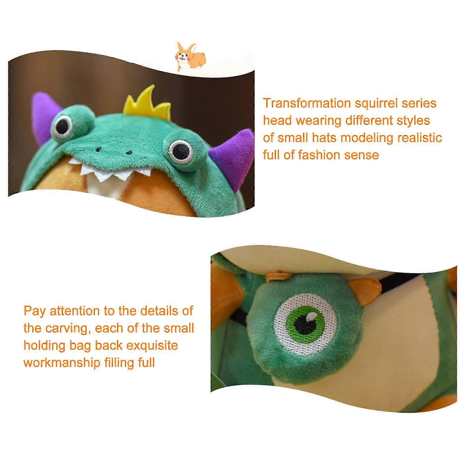 2024 בובת סנאי קטיפה חדשה עם תלבושות שונות - צעצוע רך חמוד לילדים - מתנה נהדרת לימי הולדת, יום הילד, חג המולד ועוד 50% הצעה