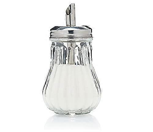 Szklany dozownik cukru Pourer, Retro Style Sugar Jar Decanter Cafe Bistro Restauracja Sugar Shaker Bowl Dozownik szkła Nowość