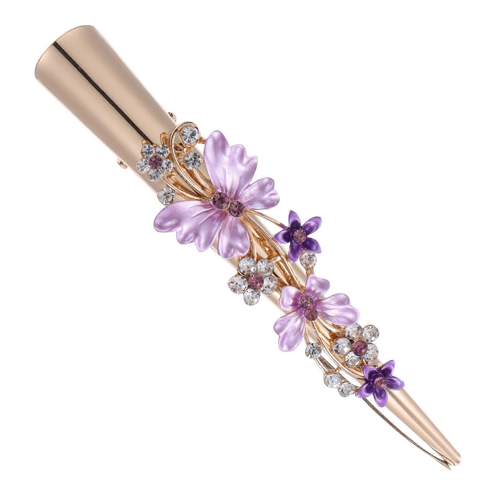 حساس الشعر كليب خمر زهرة تصميم باريتس سبيكة كبيرة منقار البط كليب