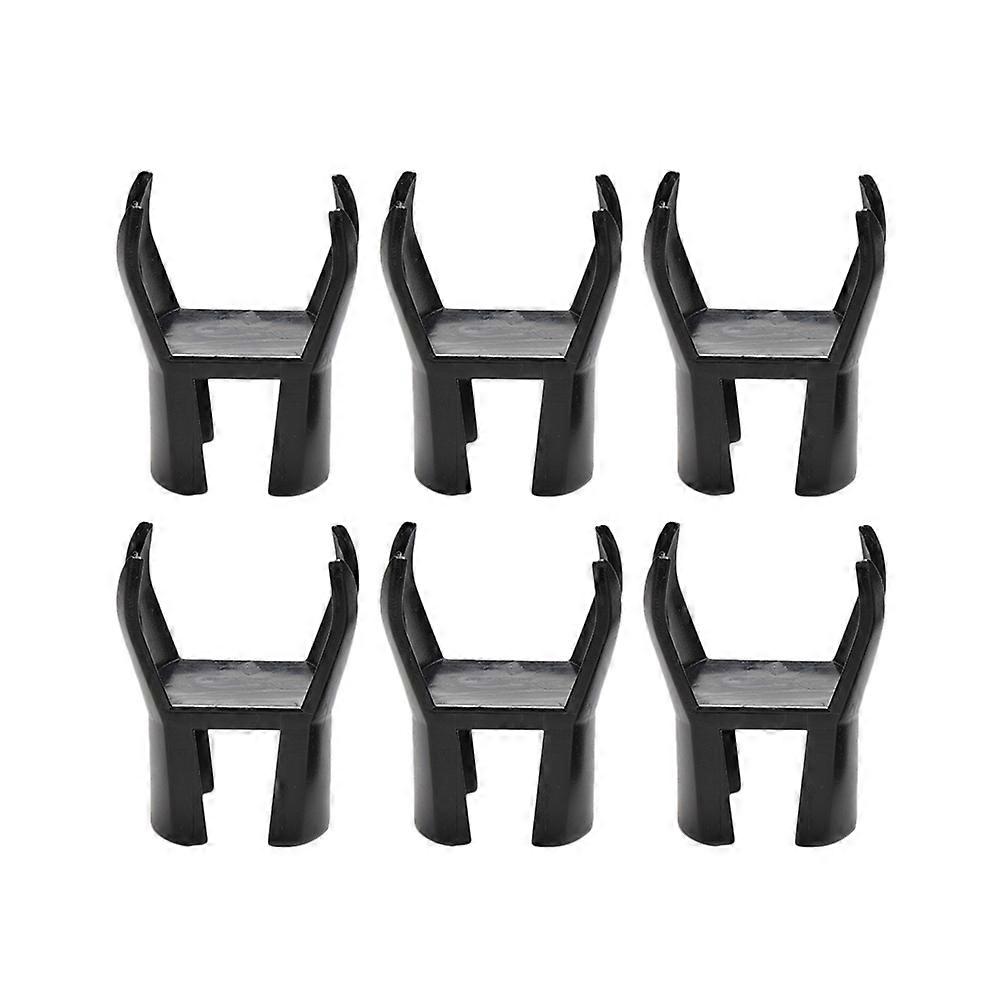 6pcs Ball Pick Up Tool for Retriever Putter Pick Up Sucker Grabber Claw Tool Accessory (Black)