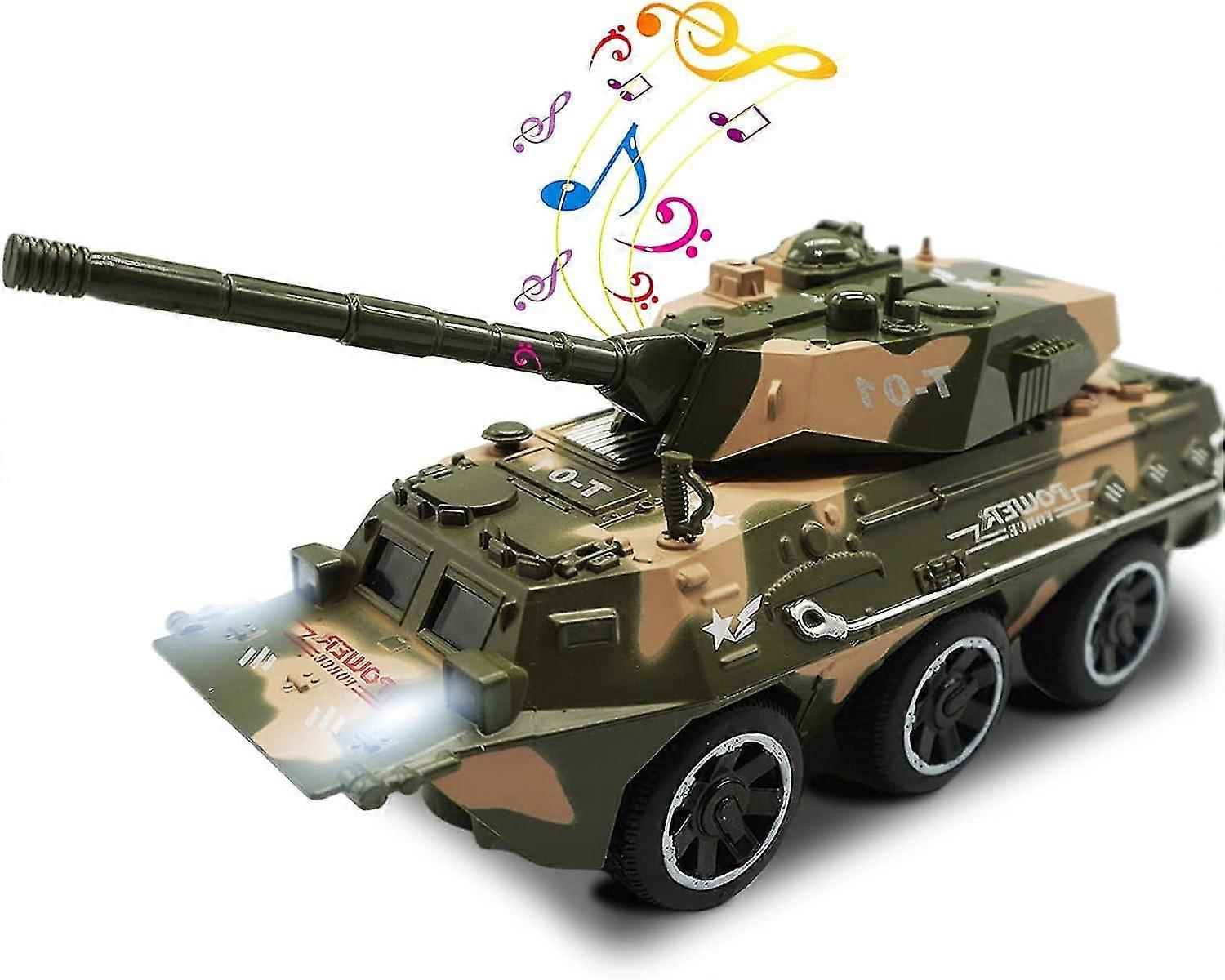 Caminhão militar Exército blindado modelo de carro com luzes e sons