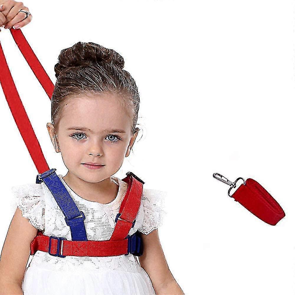 רצועה בטיחות נגד אבד,2 ב 1 בטיחות התינוק הליכה רתמה ילד רצועה הליכה חגורת יד (כחול)