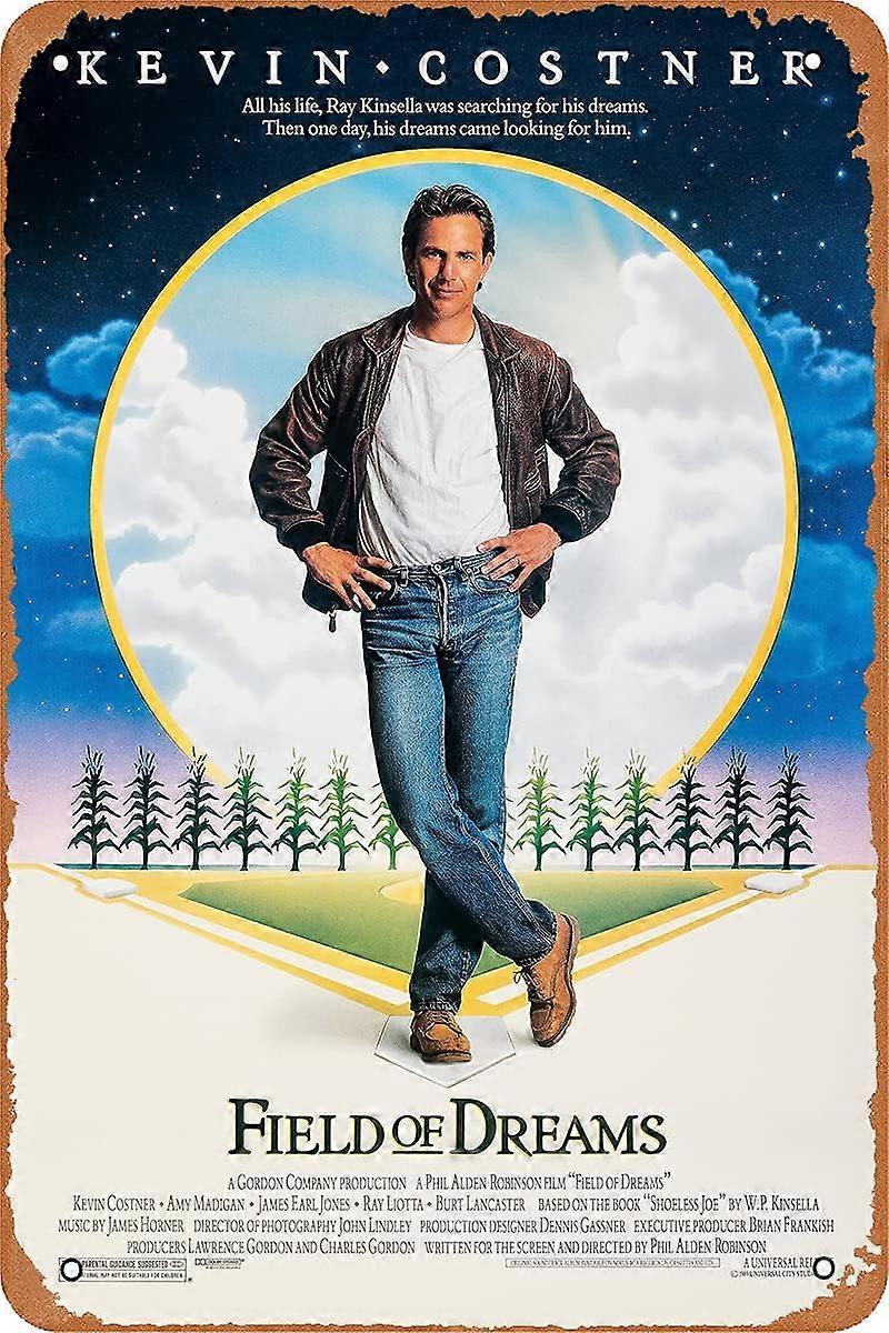 フィールド・オブ・ドリームス(1989)映画、金属、ポスター、リビングルーム/ベッドルーム/ガレージ/バー、装飾、錫、金属、ビンテージサイン、128インチ