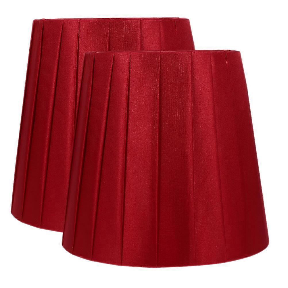 2pcs Cloth Lampshade Bedside Lamp Shade Simple Lamp Shade Desk Lamp Clip Lampshade