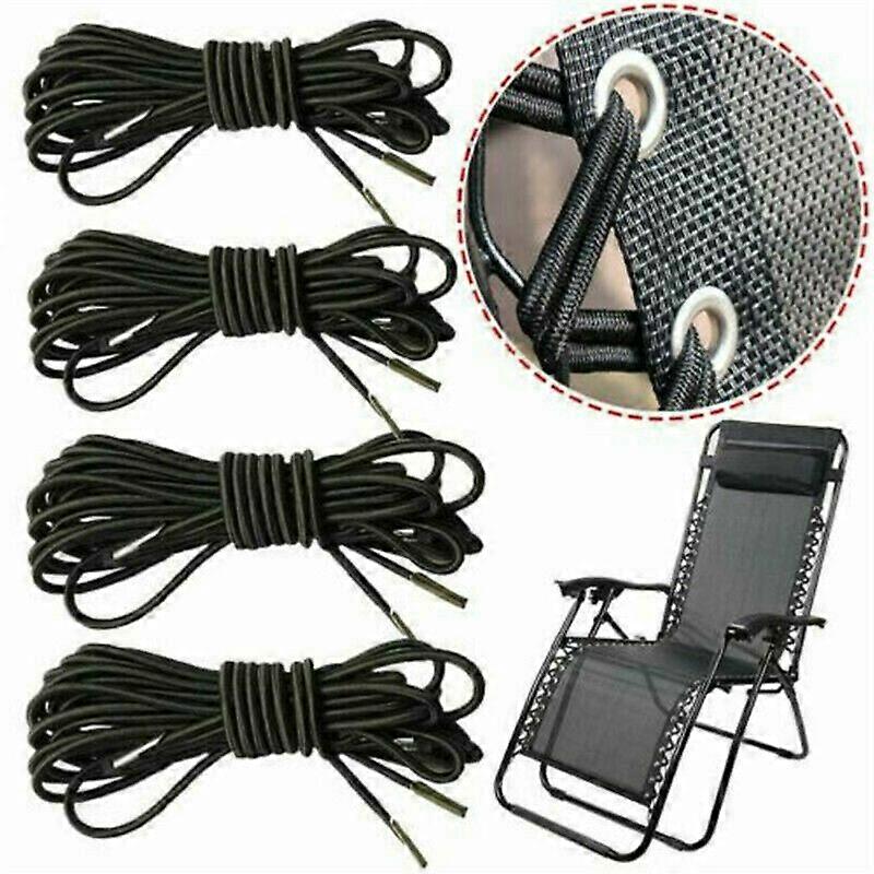4X Keten Corde Elastiche Per Zero Gravity Reclinabile Giardino Lettino Sedia A Sdraio