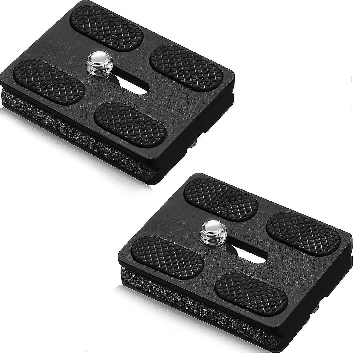2 Stück Metall-Universal-Schnellwechselplatte mit 1/4-Zoll-Schraube, Stativ-Montageplatte Universell passend für Ständer